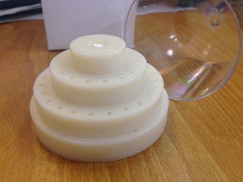 Dental plastic bur holder block case 48 holes/slots for high speed low speed new for sale