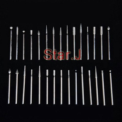 30pcs diamond dental burs millers tooth drill jewelers for sale