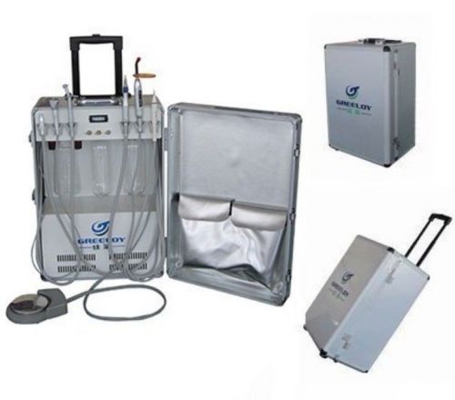 Portable dental unit with air compressor ultrasonic scaler led curing light 4h for sale