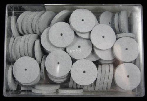 1 Box Hot Sale Dental Lab Polishing Wheels Silicone Polishers Rubber Disk White