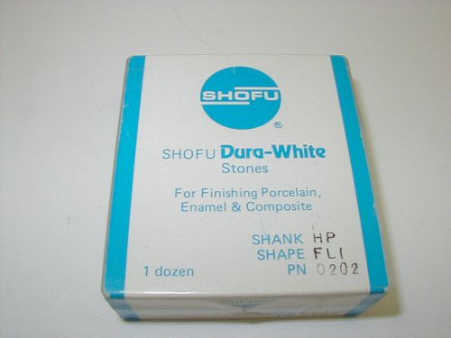 Shofu Dental Dura White Stones Finishing Porcelain Enamel Composite HP FL1 0202