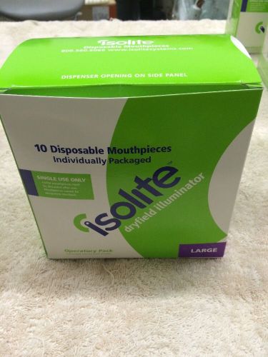 ISOLITE DISPOSABLE MOUTHPIECES OPERATORY PACK size large 10PK