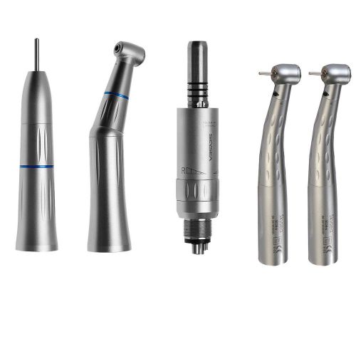 Dental low speed push button kit+ led fiber optic high speed handpiece fit kavo for sale