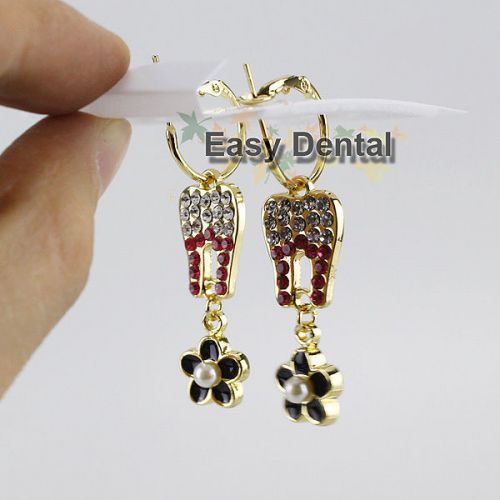 3 pairs molar shaped tooth earrings dentist dental hygienist clinic nurse gift for sale