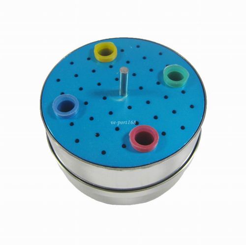 5pcs dental stainless autoclave disinfection box(bur&amp;gutta percha) b028a blue for sale