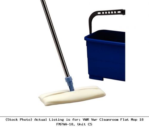 Vwr vwr cleanroom flat mop 18 fm7aa-18, unit cs lab cleaning supply for sale