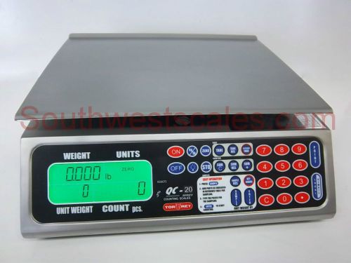 Tor-rey qc-40l, 40 lb stainless steel parts / piece counting scale torrey tei for sale