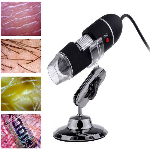 25-200X 2MP USB 8 LED Light Digital Microscope Endoscope Video Camera Magnifier