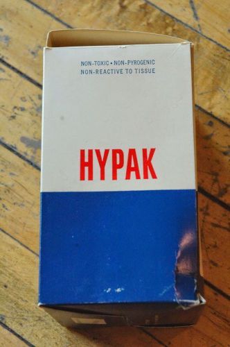 Vintage Hypak B-D Sterile Glass Syringes in Original Box - 2.5cc, 25 in box
