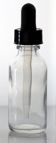 144 pcs 1 oz 30 ml clear boston round glass dropper for sale