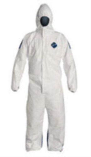TD127SWBXL00 X-Large White Tyvek Dual Comfort Fit Disposable Coveralls (25 Each)