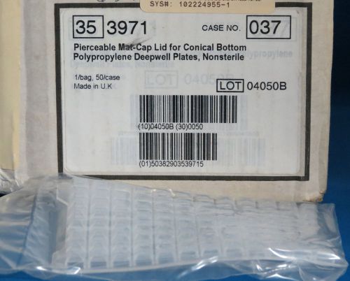 BD Falcon Matcap Lids for PP Deepwell Plates Pierceable # 353971 Qty 46