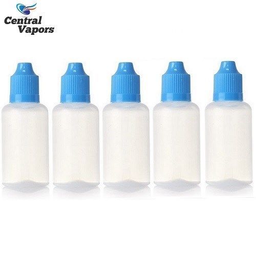 100 pcs 50ml Empty Squeezable Plastic Dropper Bottles Central Vapors eLiquid