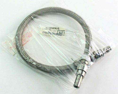 New swagelok ss-th8ta8ta8-25 flexible teflon ss braided hose assembly - 25&#034; for sale