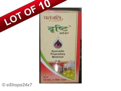 Divya drishti eye drops lot of 10 for eye/cataract care for - swami ramdeva??s for sale