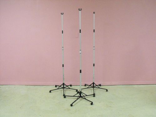 Iv pole by sharps pitch-it rolling portable 2 bag capacity for sale