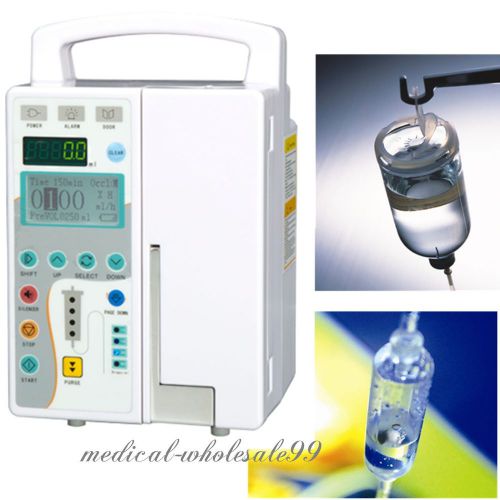 New ce lcd medical infusion pump iv &amp; alarm equipment accuracy 100% warranty for sale