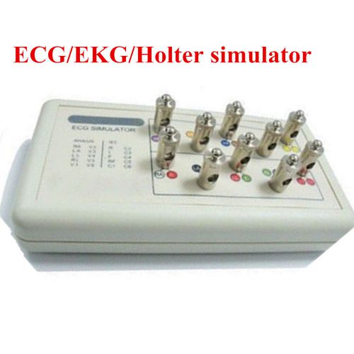 CE NEW ECG/EKG/Holter Simulator GENERATOR 12 leads With Battery