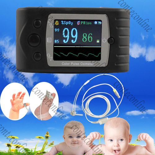 Neonatal Infant New Born Baby Hand-Held Pulse Oximeter w USB PC software CE FDA