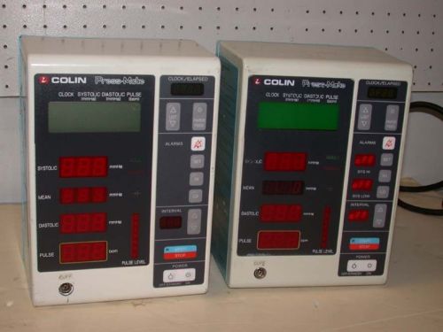Lot of 3 COLIN Press-Mate BP-8800 BP Monitor used power up Free S&amp;H