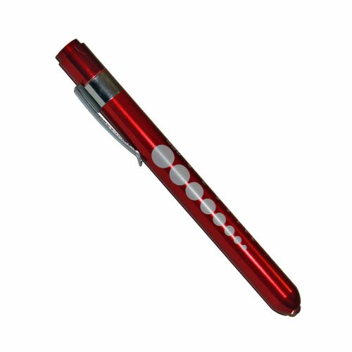 Professional medical diagnostic penlights with pupil gauge red w/batteries for sale