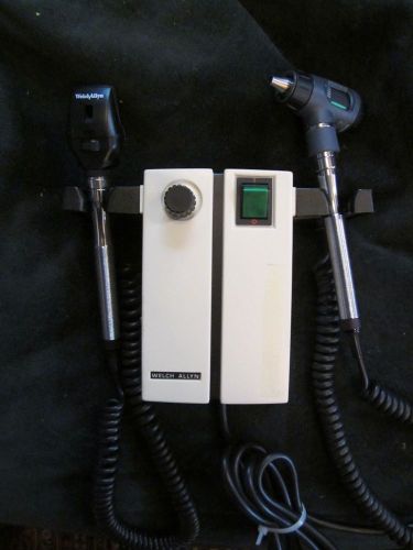Welch Allyn Otoscope Ophthalmoscope 74710 with Heads Wall Transformer Unit