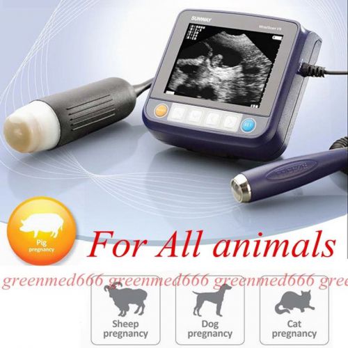 Vet wristscan ultrasound scanner machine+probe+ box small large animal pregnancy for sale