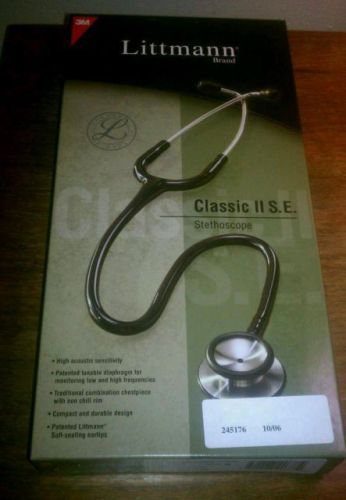 LITTMANN Classic II S.E. Stethoscope Black Edition Brand New