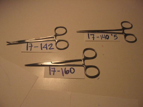 HALSTEAD MOSQUITO AND KELLY HEMOSTATIC FORCEP SET OF 3 (S)