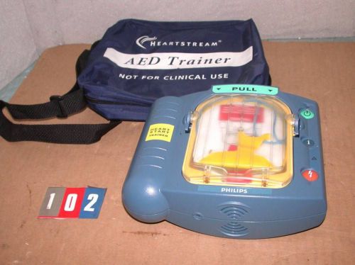 Philips heartstart onsite defibrillator trainer training aed m5085a bag free s&amp;h for sale