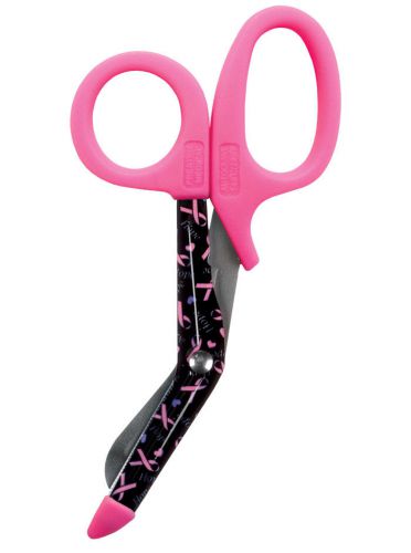 Prestige Medical Trauma Shears, 5.5&#034;, Stainless Steel, Hope Pink Ribbons, NEW!