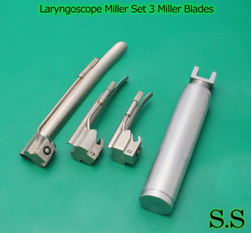 Miller Laryngoscope set Veterinary Surgical Instruments