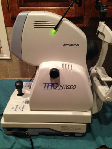 Topcon trc nw200 non mydriatic retinal camera for sale