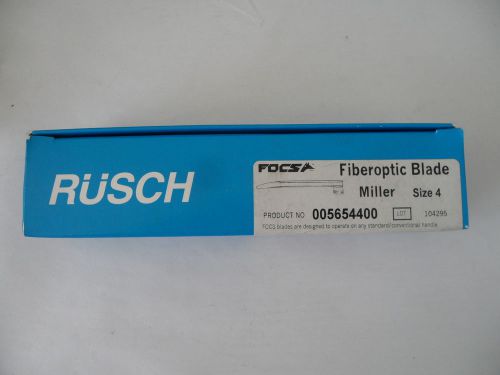 RUSCH Fiberoptic Blade Miller Size 4 Fiber Optic