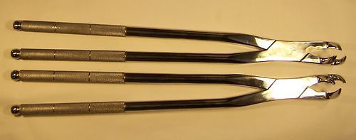 Right and Left Three-Prong Horse Dental Molar Extraction Forceps Equine Dentist