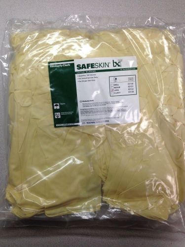 100 kimberly-clark safeskin latex gloves 12&#034; ambidextrous, industrial use large for sale