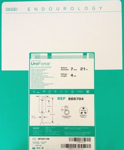 BARD RIVAL 6F BALLOON Dilatation Cath, 7mm x 4mm x 75cm, REF: 888704