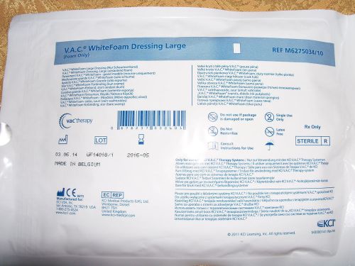 10 Pieces  KCI V.A.C. VAC WhiteFoam Dressing LARGE (Foam Only) M6275034