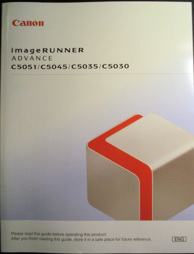 Manual CANON Image Runner C5051/5045/5035/5030