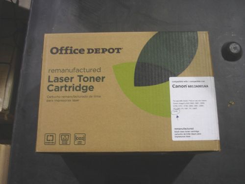 Office Depot Remanufactured Black Laser Toner Cartridge Comp w Canon 6812A001AA