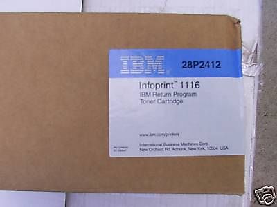 New OEM IBM Infoprint 1116 28P2412 toner cartridge