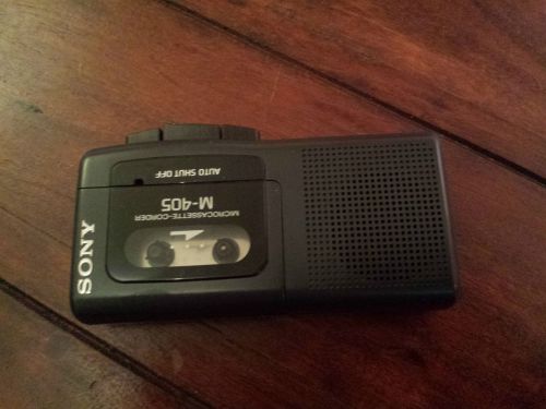 Sony M-405 M 405 Kassette Diktiergerat Wiedergabegerat schwarz