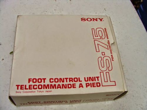 Sony Foot Control Unit Pedal FS-75 For Dictating Machine Telecommande A Pied W/B