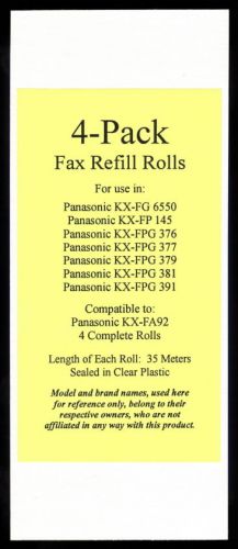 Ten 4-packs KX-FA92 Fax Film Refills for Panasonic KX-FPG381 KX-FPG391 KX-FPG550