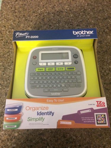 New Brother P Touch Pt-D200 Thermal Labeler