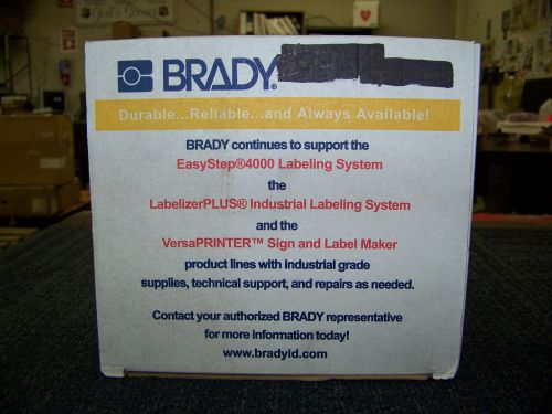 Brady easy step 4000 labeling system color: black on yellow b580 4&#034; x 90 feet for sale