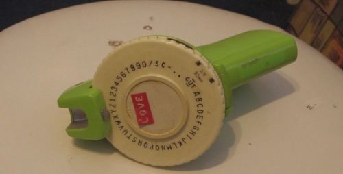 CHARTPAK ROTEX AVERY VINTAGE LIME GREEN LABEL MAKER COMPACT MODEL