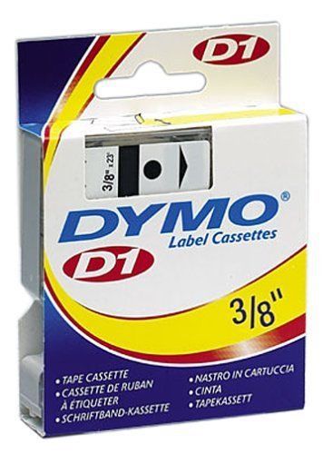 Dymo D1 40910 Standard Labelling Tape 0.38&#034;x 23 ft Thermal Transfer, Clear 3 EA