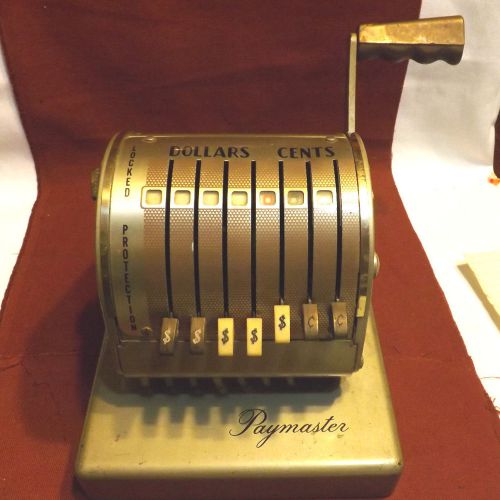 Vintage paymaster check maker model series x-550 for sale