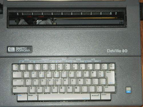 Smith corona electronic typewriter # deville 80 / with cover! for sale